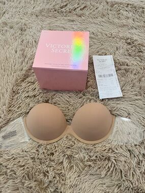 Victoria's Secret Nude Adhesive Strapless Push-Up Bra C